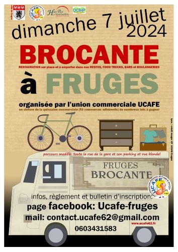 Brocante FRUGES le 07 Juillet 2024